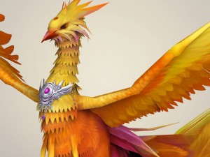 game ready fantasy phoenix bird 3D Model