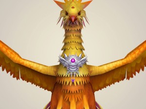 game ready fantasy phoenix bird 3D Model