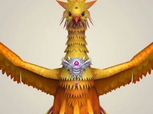 game ready fantasy phoenix bird 3D Model