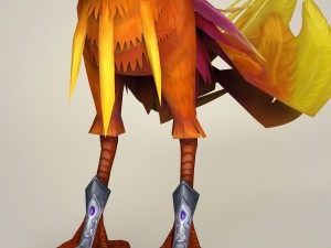 game ready fantasy phoenix bird 3D Model