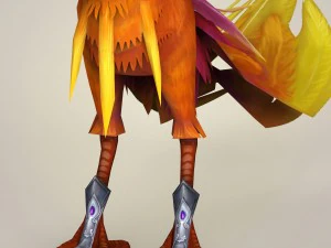 game ready fantasy phoenix bird 3D Model