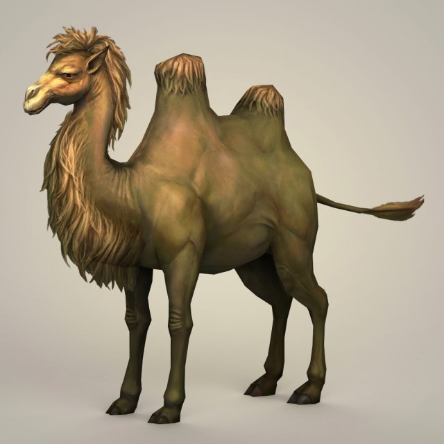 game ready fantays camel 3D 模型 .c4d .max .obj .3ds .fbx .stl .blend 