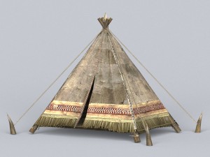 game ready tent house collection 3D 模型