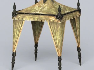 game ready tent house collection 3D Model
