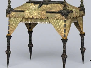 game ready tent house collection 3D Model