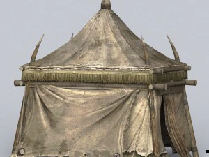 game ready tent house collection 3D Model