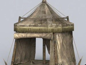 game ready tent house collection 3D Model
