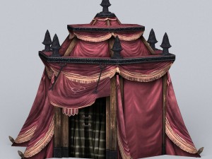 game ready tent house collection 3D 模型
