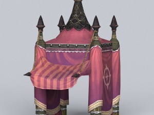 game ready tent house collection 3D 模型