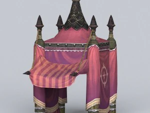 game ready tent house collection 3D Model