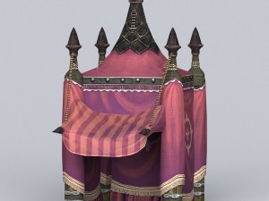 game ready tent house collection 3D 模型