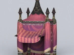 game ready tent house collection 3D Model