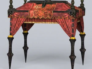 game ready tent house collection 3D Model