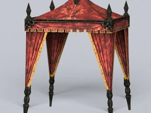 game ready tent house collection 3D Model