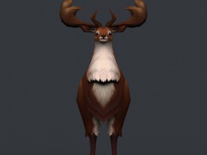 game ready fantasy deer 3D Model