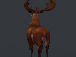 game ready fantasy deer 3D Model