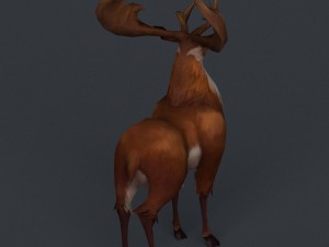 game ready fantasy deer 3D Model