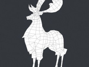 game ready fantasy deer 3D Model