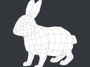 game ready rabbit Model 3D