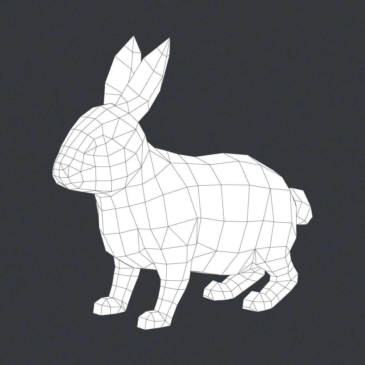 game ready rabbit 3d model in wildlife 3dexport