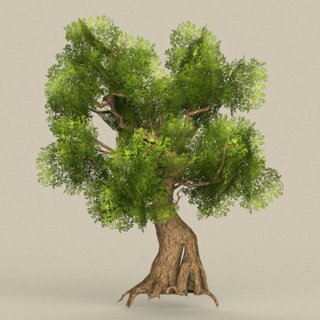 low poly tree 08 3D Model .c4d .max .obj .3ds .fbx .stl .blend 