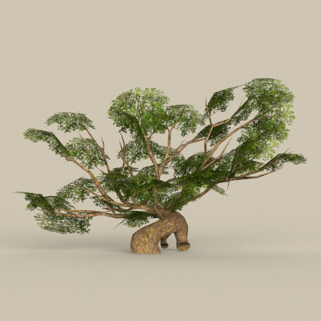 low poly tree 09 3D Модель .c4d .max .obj .3ds .fbx .stl .blend 
