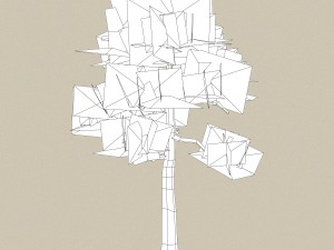 low poly 10 tree collection 3D Модель