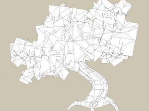 low poly 10 tree collection 3D Модель