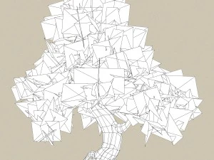 collezione di alberi low poly 10 Modello 3D