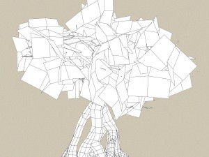 low poly 10 tree collection 3D Модель