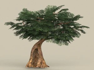 drzewo gotowe do gry 04 Model 3D