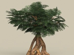 game ready tree 04 3D Model