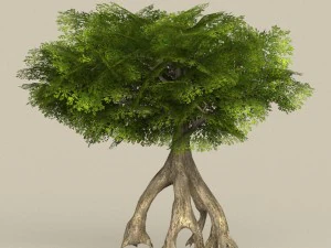 &aacute;rbol listo para el juego 12 Modelo 3D