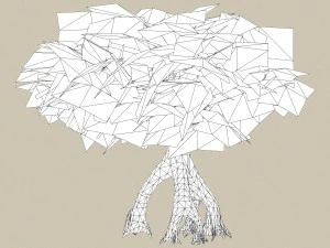 &aacute;rbol listo para el juego 12 Modelo 3D