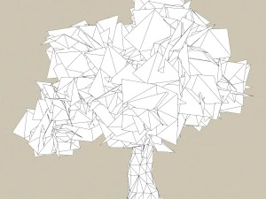 &aacute;rvore pronta para jogo 14 Modelo 3D