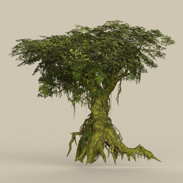 game ready tree 25 Model 3D .c4d .max .obj .3ds .fbx .stl .blend 