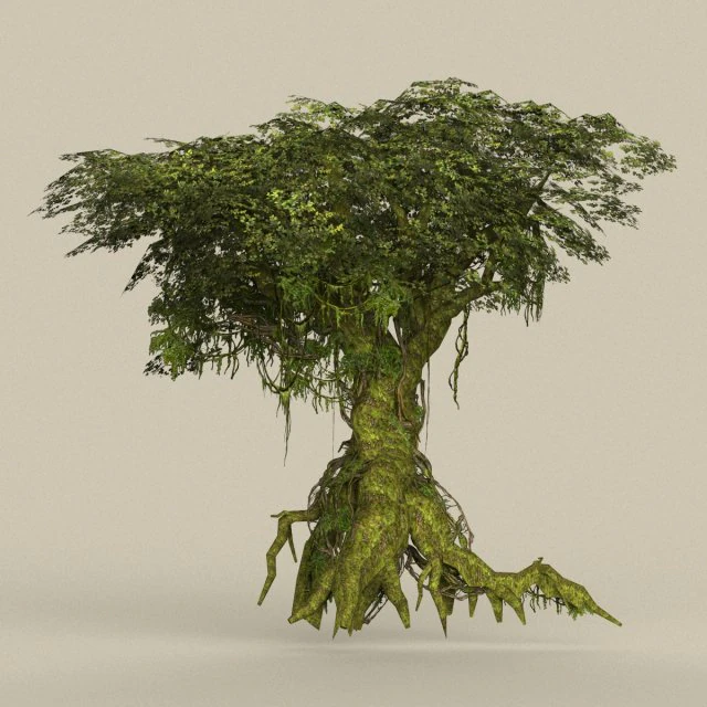game ready tree 25 3D Model .c4d .max .obj .3ds .fbx .stl .blend