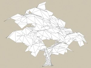 게임 준비 트리 30 3D 모델