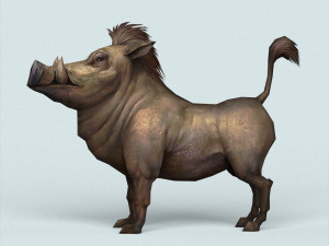 fantasy wild boar 3Dモデル