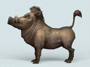 fantasy wild boar 3D Model