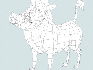 fantasy wild boar 3Dモデル
