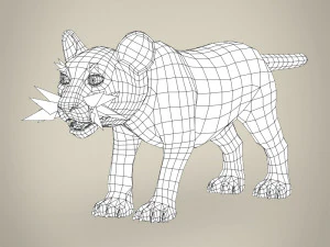 lwiątko o niskiej zawartości poli Model 3D