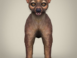 low poly fossa 3Dモデル