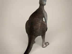 low poly realistic kangaroo 3D Model