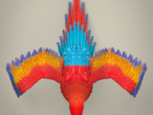low poly parrot Modello 3D