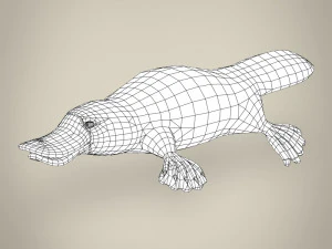 low poly platypus 3D Model