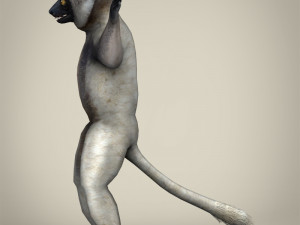 low poly sifaka lemur 3D Model