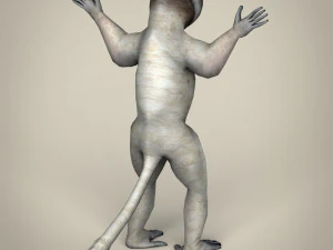 low poly sifaka lemur 3D Model