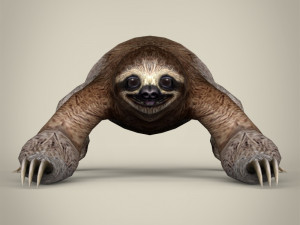 low poly sloth 3D Model