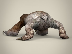 low poly sloth 3D Model